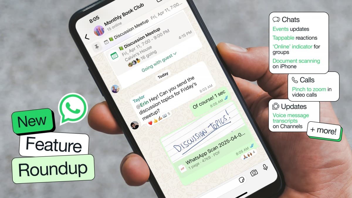 WhatsApp Introduces 12 New Features