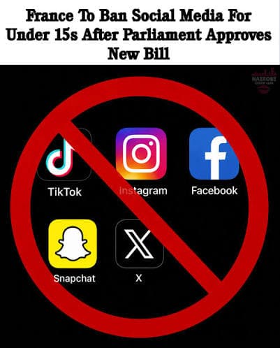 France passes law banning under-15s from social media