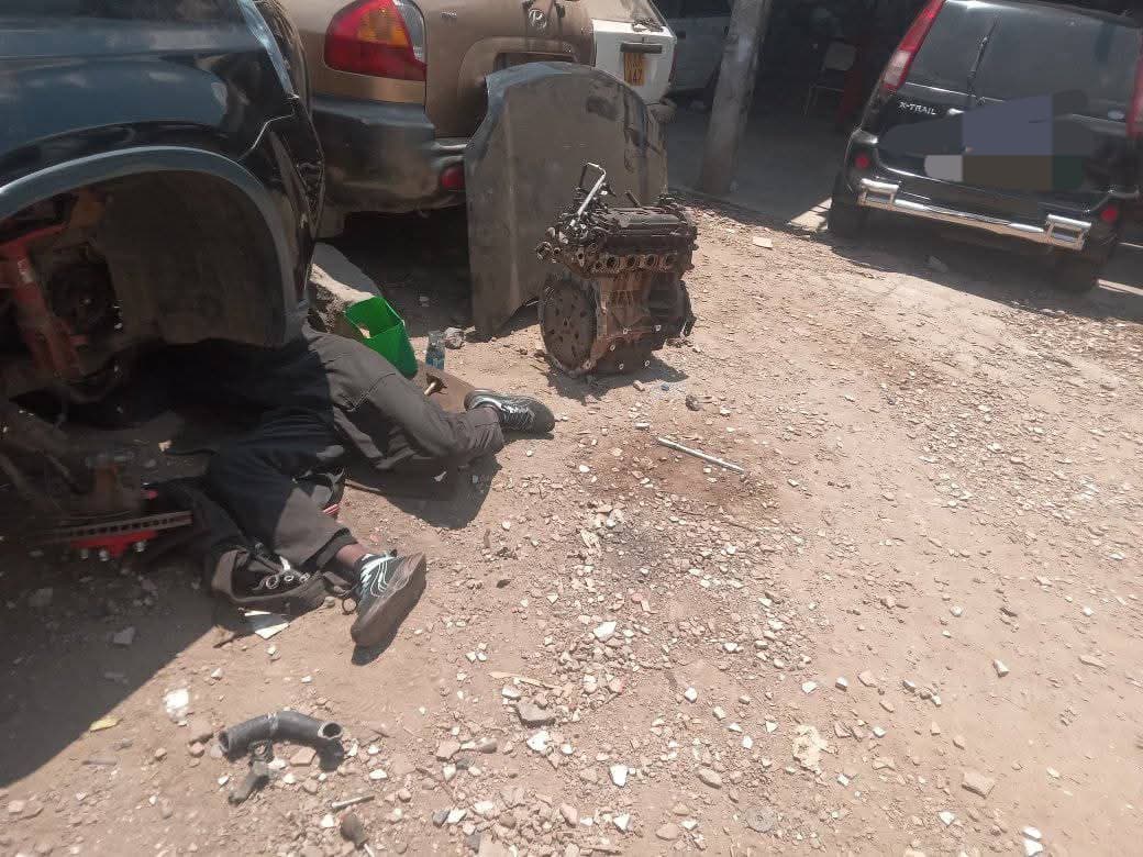 Collapsed wall damages 11 vehicles at Kilimani garage
