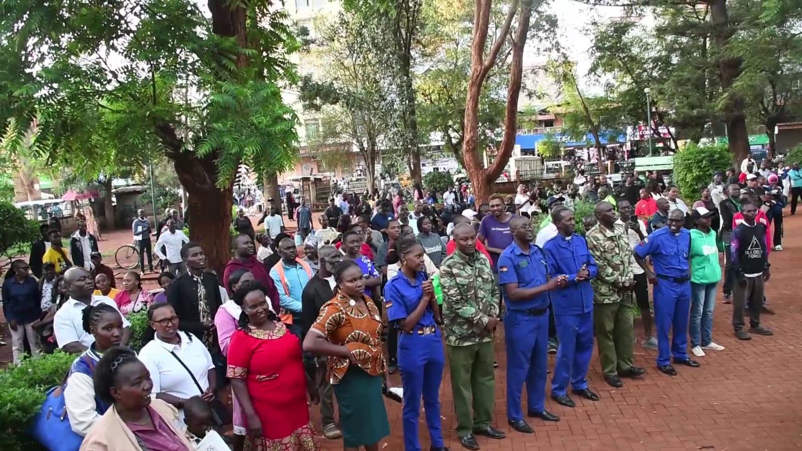 Thika police trade arms for peace prayer spiritual Outreach
