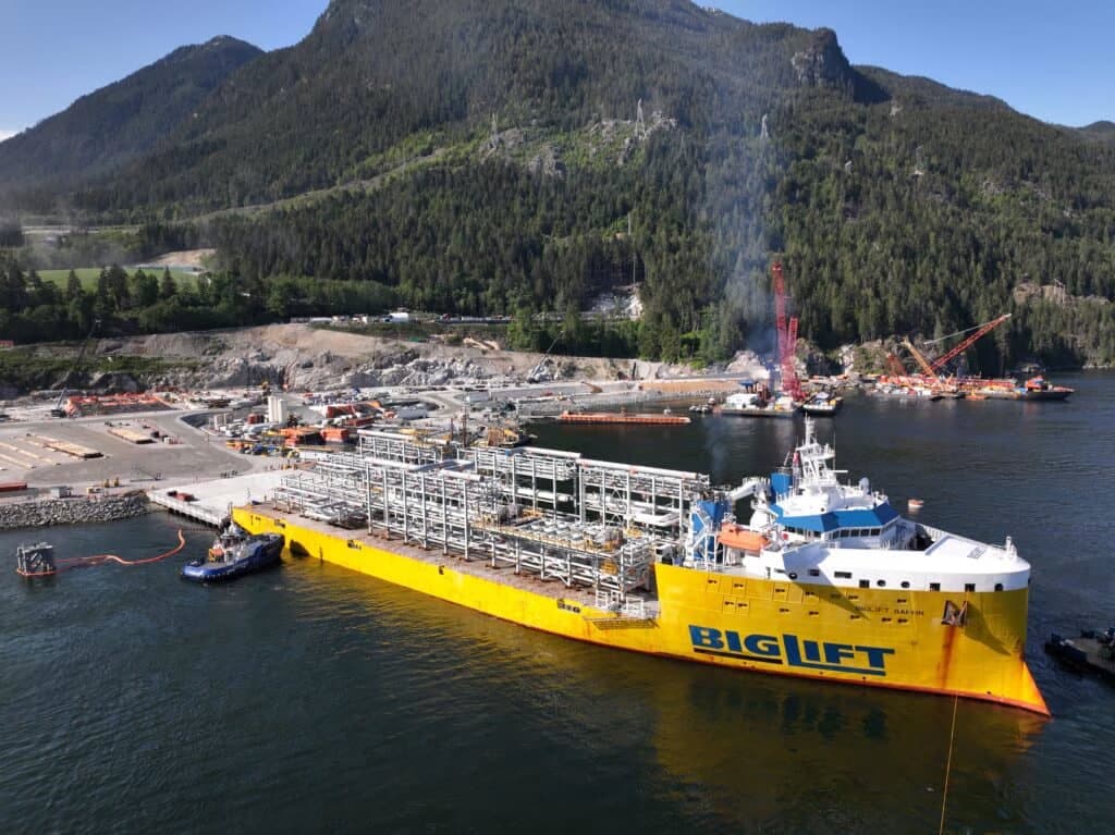 Massive $5.1 Billion Woodfibre LNG Project Reaches Construction Milestone, British Columbia