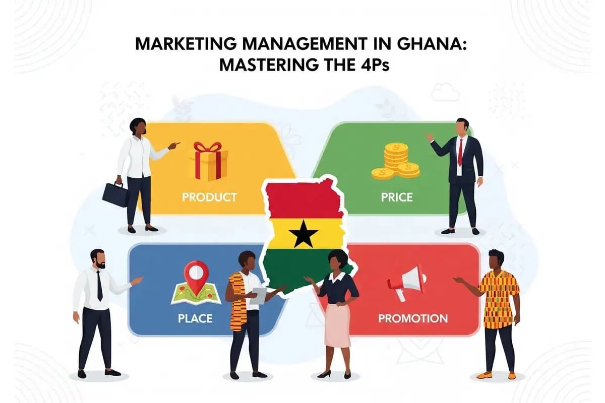 Navigating Price, Product, and Place: The 4Ps of Marketing Management in Modern Ghana