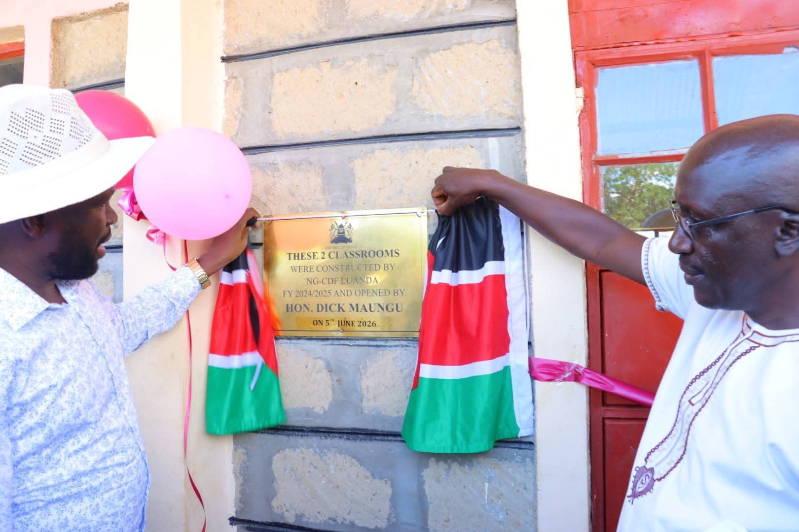 Ebusiratsi A.C. comprehensive school, get classrooms, courtesy NG-CDF