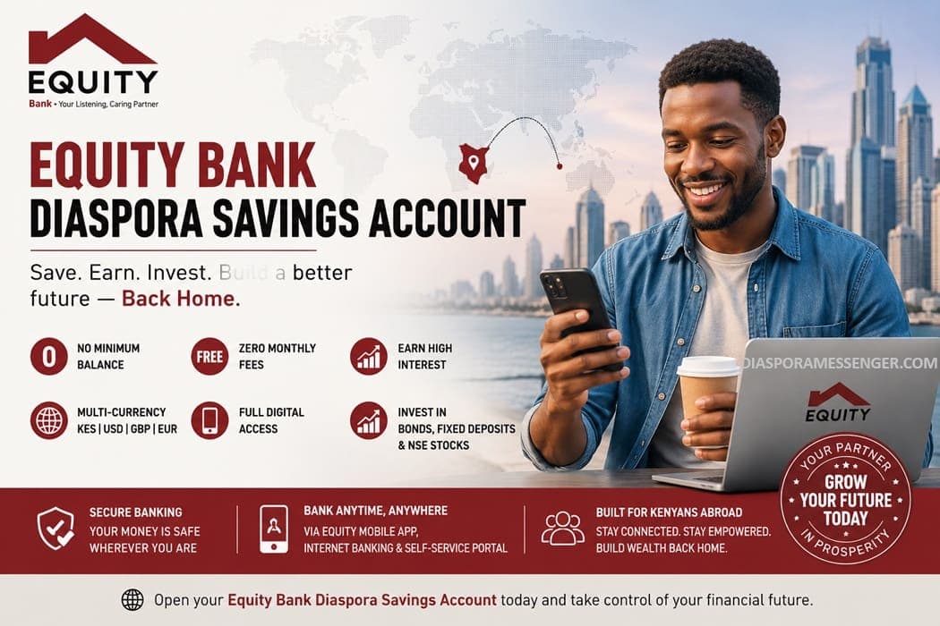 Powerful Equity Bank Diaspora Savings Account-The Smart Way