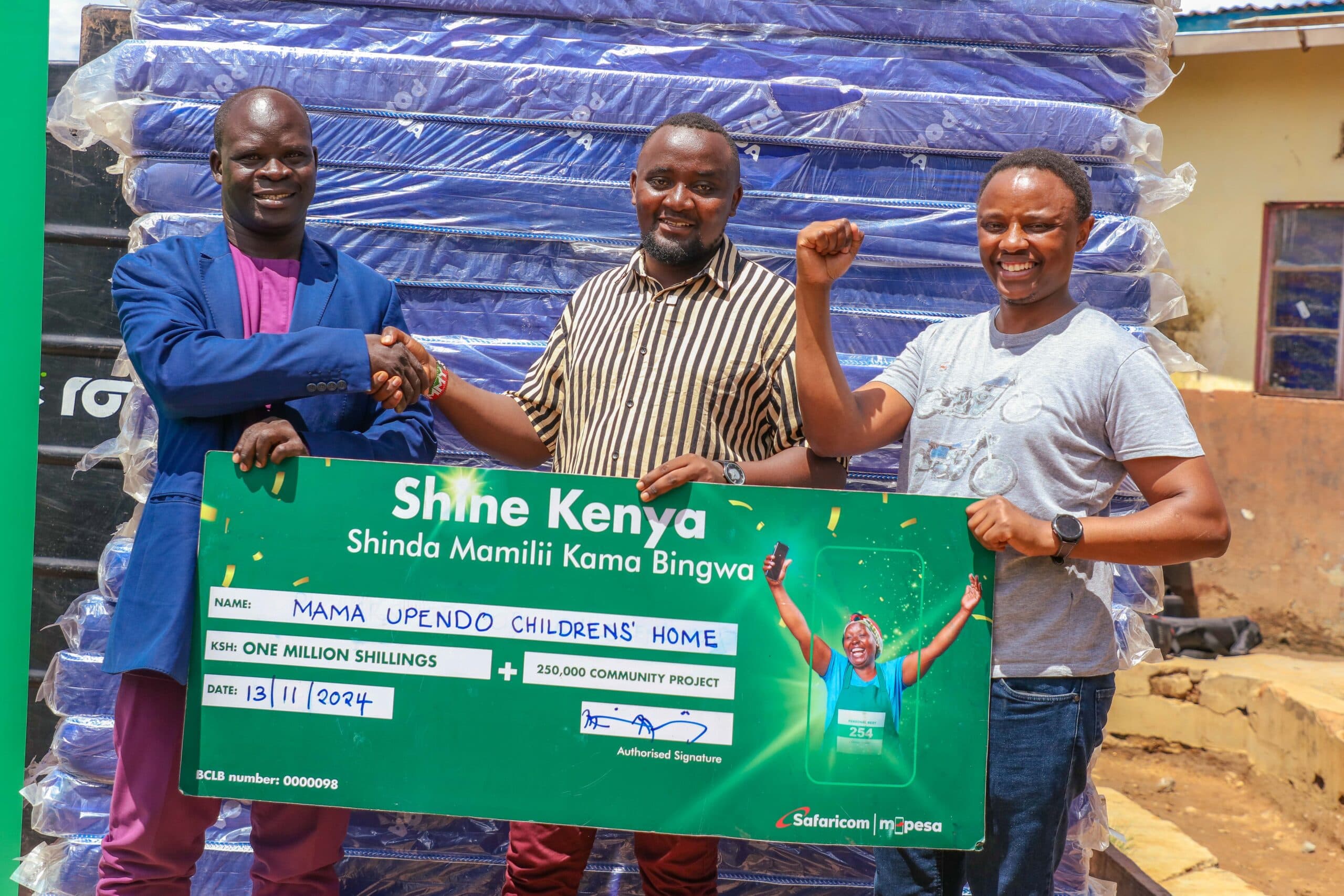 Safaricom Foundation hands over of Shine Kenya Shinda Mamilii community projects