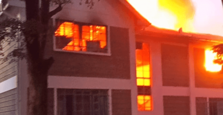 Fire in Moi Girls School Nairobi (VIDEO)