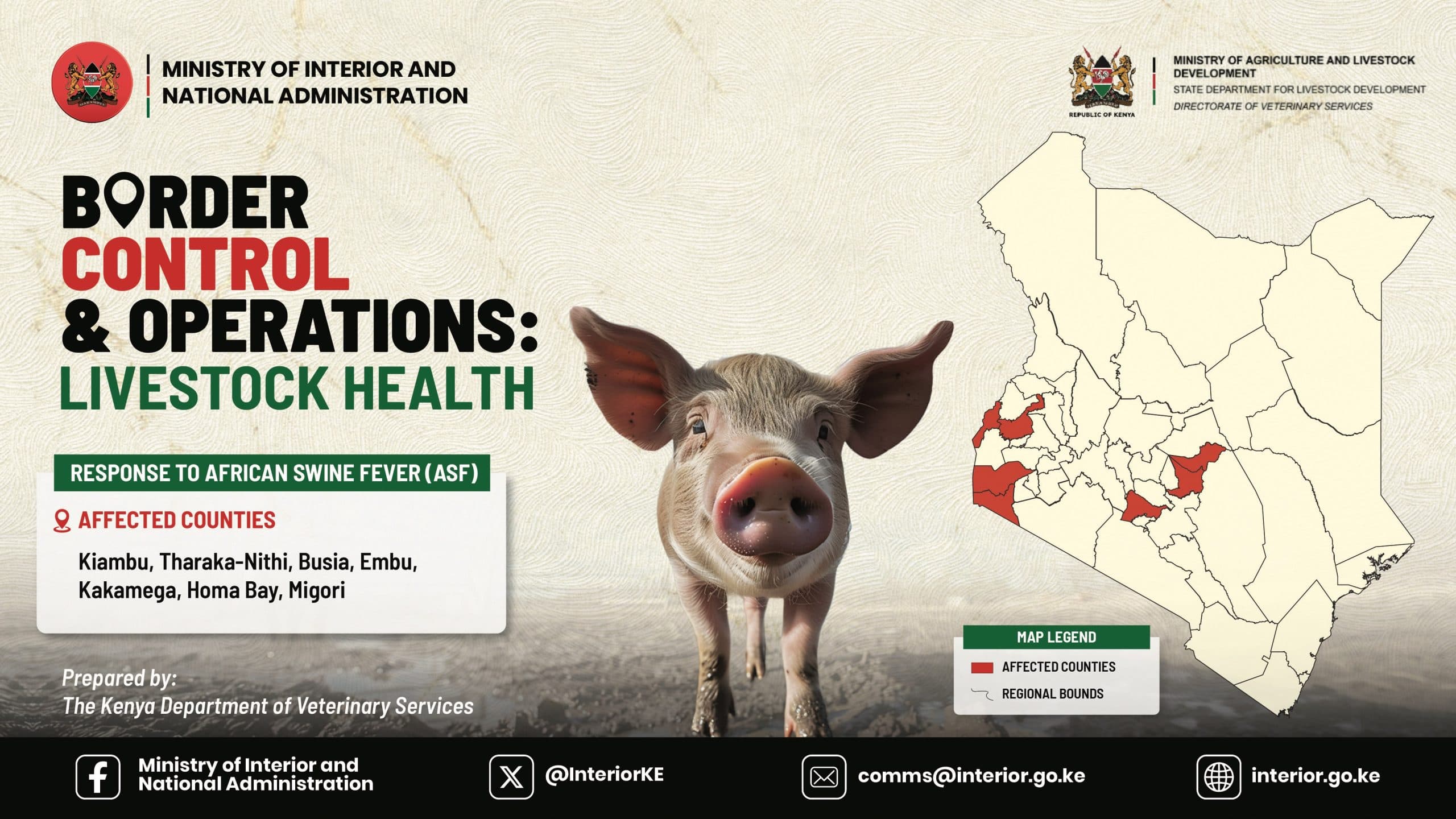 Kenya intensifies response to African Swine Fever outbreaks