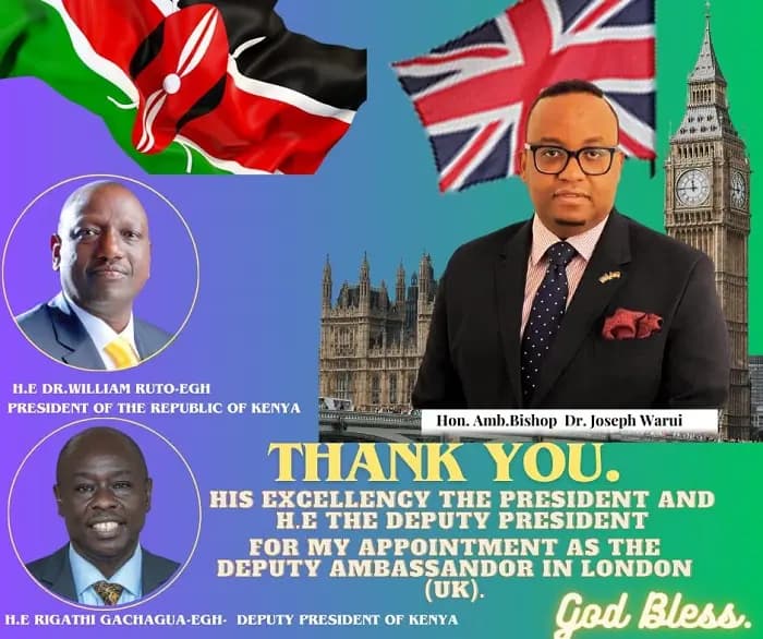 Pulpit to Diplomacy: Bishop Joseph Warui, Deputy Head of Mission in London