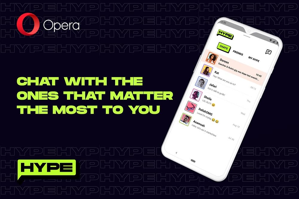 Opera Announces Hype, A Dedicated Chat Service built into the Opera Mini browser
