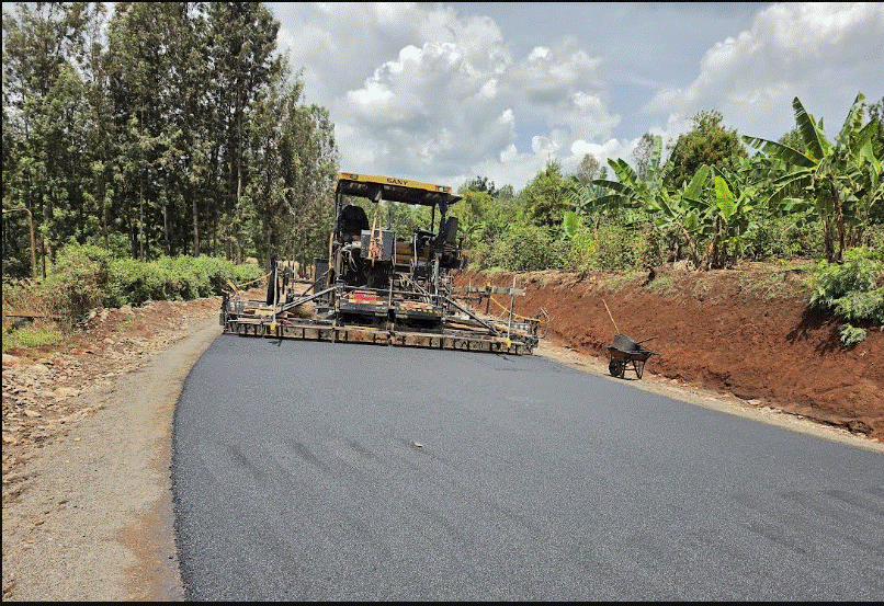 Tarmacking of 95km roads gains momentum in Gichugu