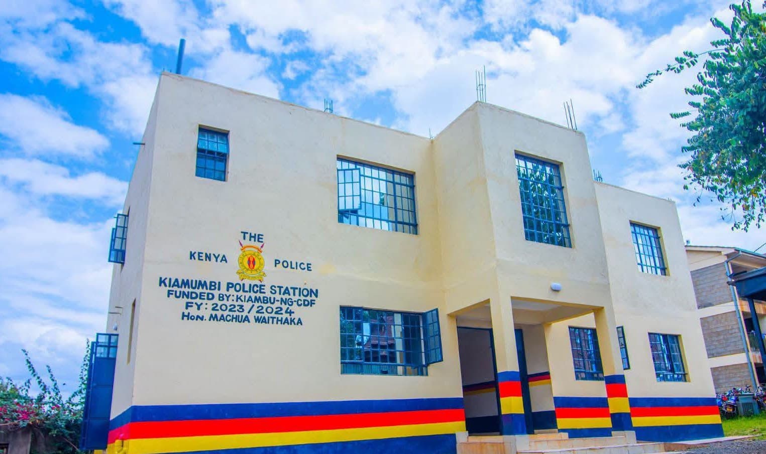 IG Kanja commissions new administration block in Kiamumbi police station