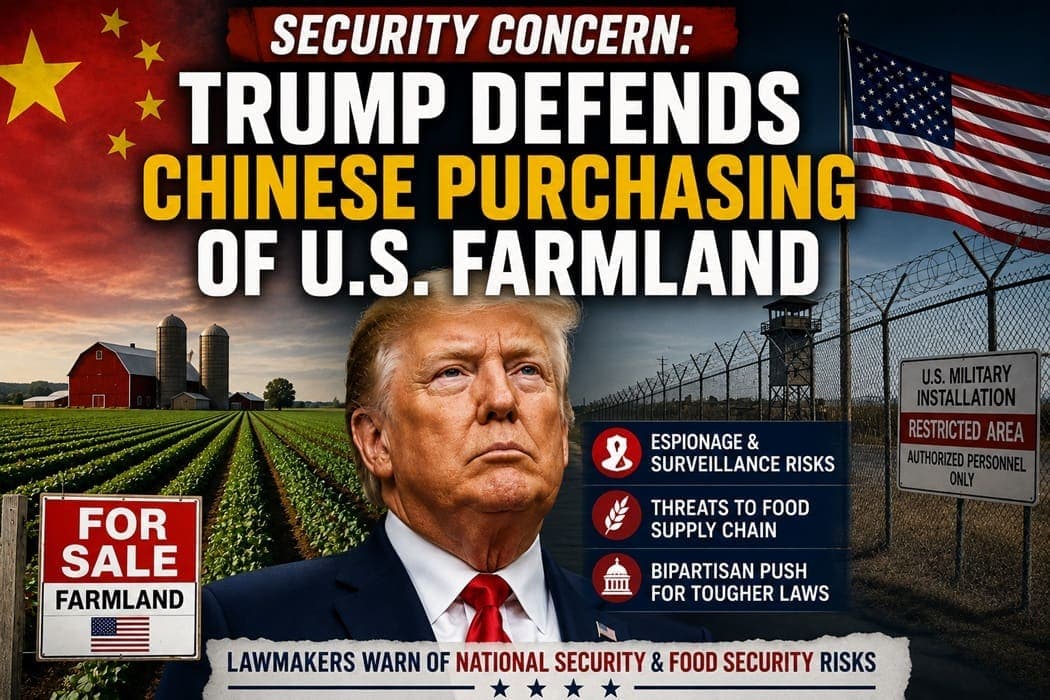 Trump Defends Shocking Chinese Purchase of US Farmland