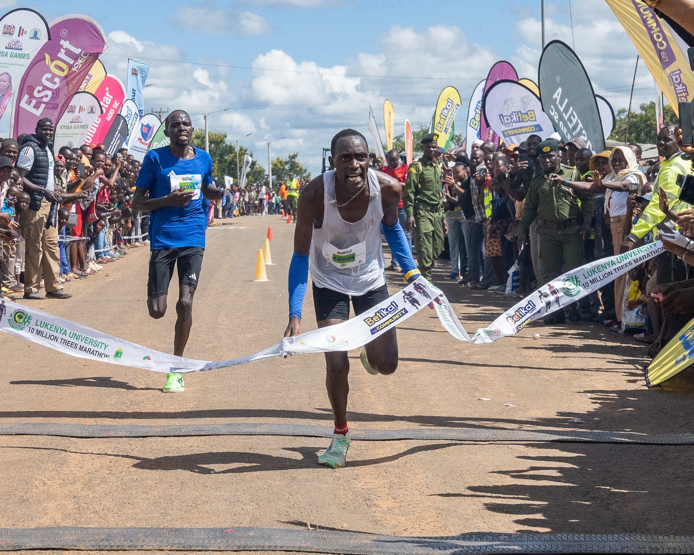 Elijah Mbaire and Agnes Mumbua win 4th Betika Lukenya 10 Million trees Marathon