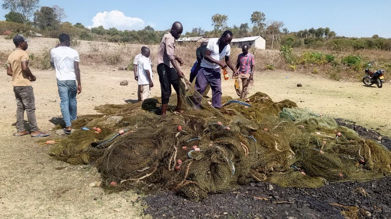 Impose penalties on manufacturers of illegal gear, Siaya fishermen appeal to the government