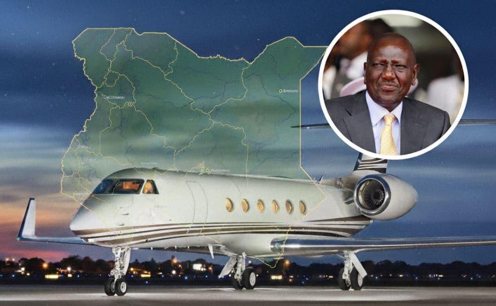 Ruto Flies Sh2 Million an Hour CO₂ Spewing ‘Sky Palace’ to Climate Summit