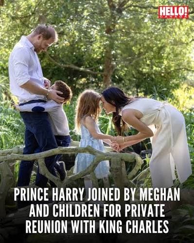 Harry visits King with Meghan and children for first time in four years