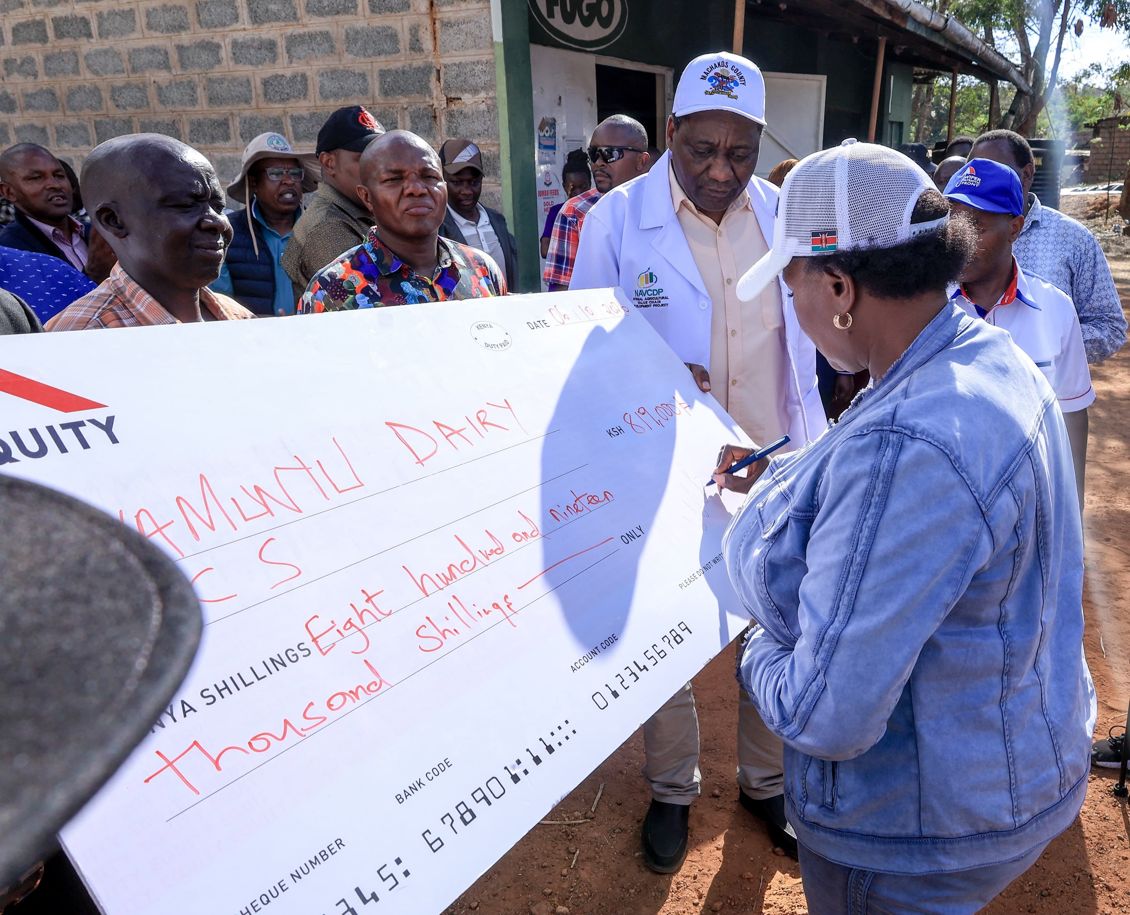 Masii, Wamunyu farmers Cooperatives gets milk processing machines