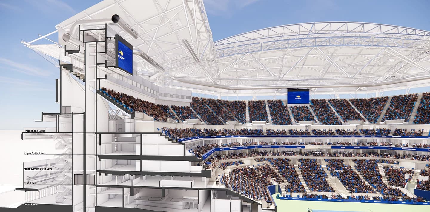 US Open Arthur Ashe Stadium in New York Seeks $400 Million Private Debt for Revamp Plans