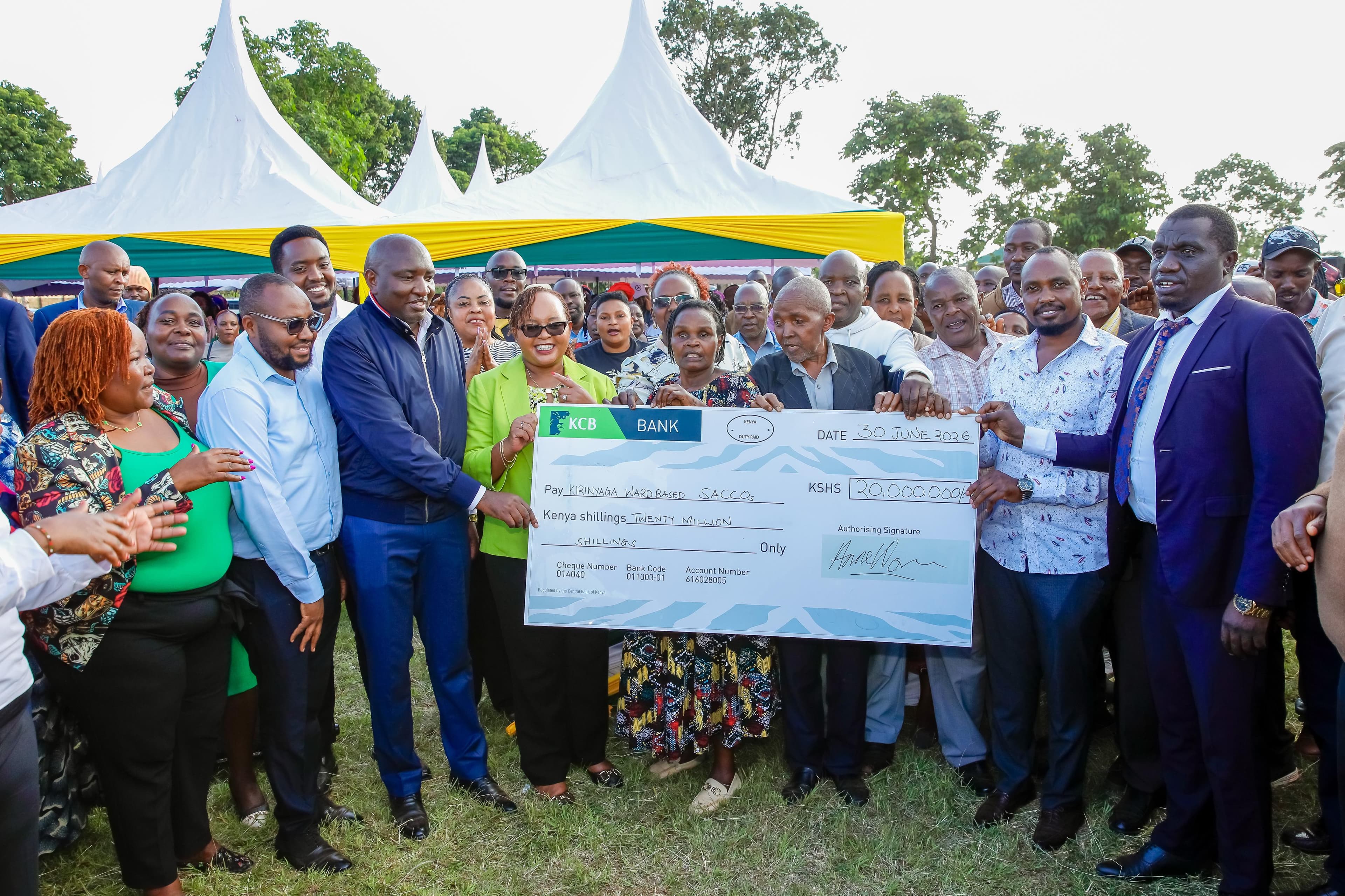 Kirinyaga injects Sh20 million into ward Saccos in major economic empowerment drive