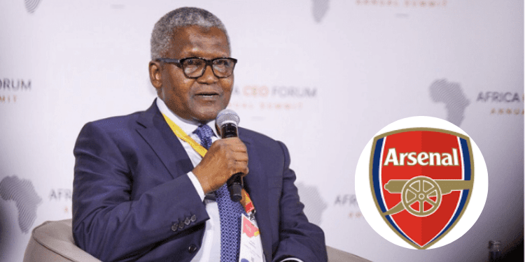 Africa’s Richest Man Dangote Reveals Why He Abandoned Buying Arsenal for His Mega Oil Refinery Dream