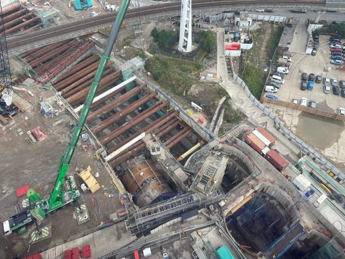 The £179 million Silvertown Tunnel beneath River Thames, East London