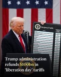 Trump’s ‘Liberation Day’ tariff refunds hit $100bn