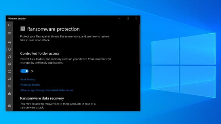 Windows includes built-in Ransomware Protection. How to turn it on
