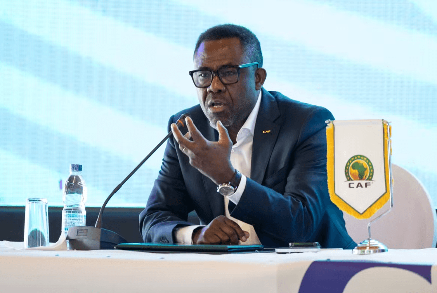 CAF Secretary General Veron Mosengo, steps down