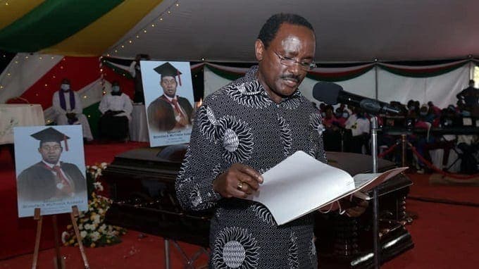 Drama as Mourners walk out on Kalonzo reading Uhuru’s speech