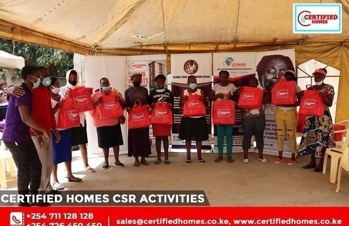 Certified Homes Donates Foodstuffs To Less fortunate Kenyans