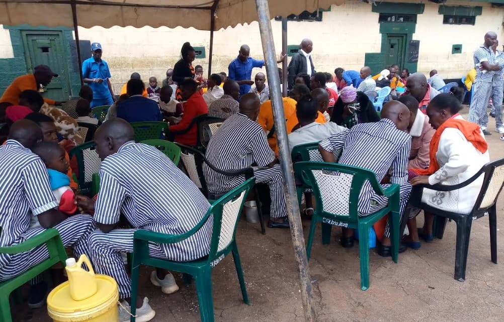 Families reconnect with inmates during prison open day