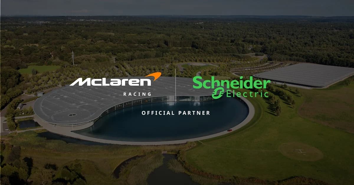 Schneider Electric Named Official Energy Technology Partner of McLaren Racing