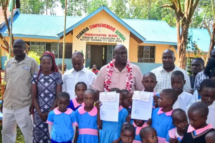 Milemba intensifies education and infrastructure development in Vihiga