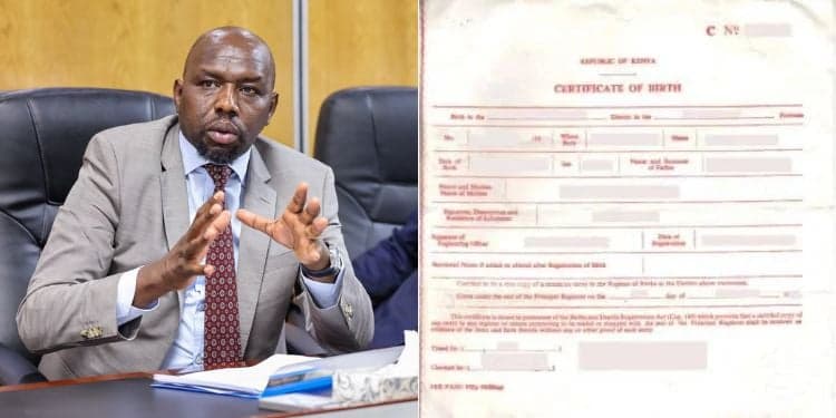 Murkomen Announces Major Shift in Birth Certificate Access, Ends Huduma Centre Visits