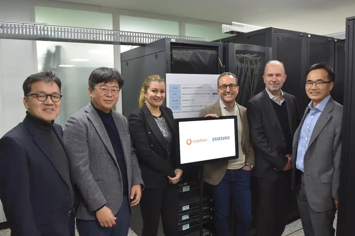 Samsung and Vodafone Complete First Data Call With AMD Processors on an Open RAN Network