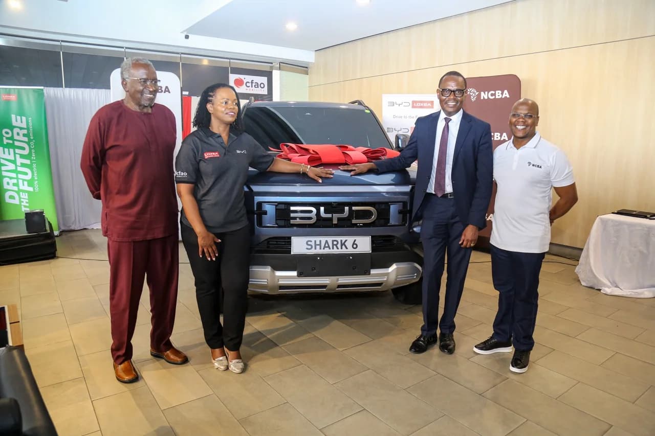 Kenya gets its first plug-in hybrid pickup, the BYD Shark 6, backed by NCBA Bank