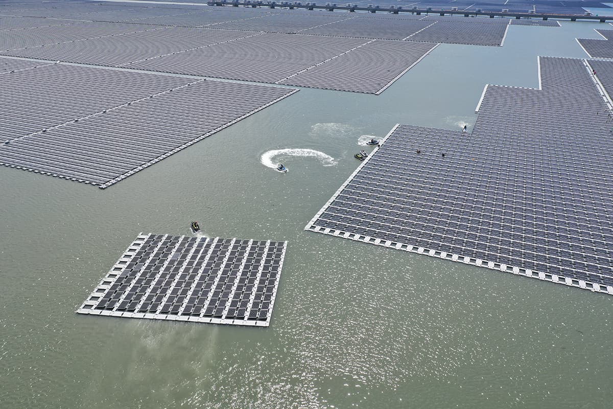 One of Taiwan’s largest and most technically challenging near-shore floating solar projects complete