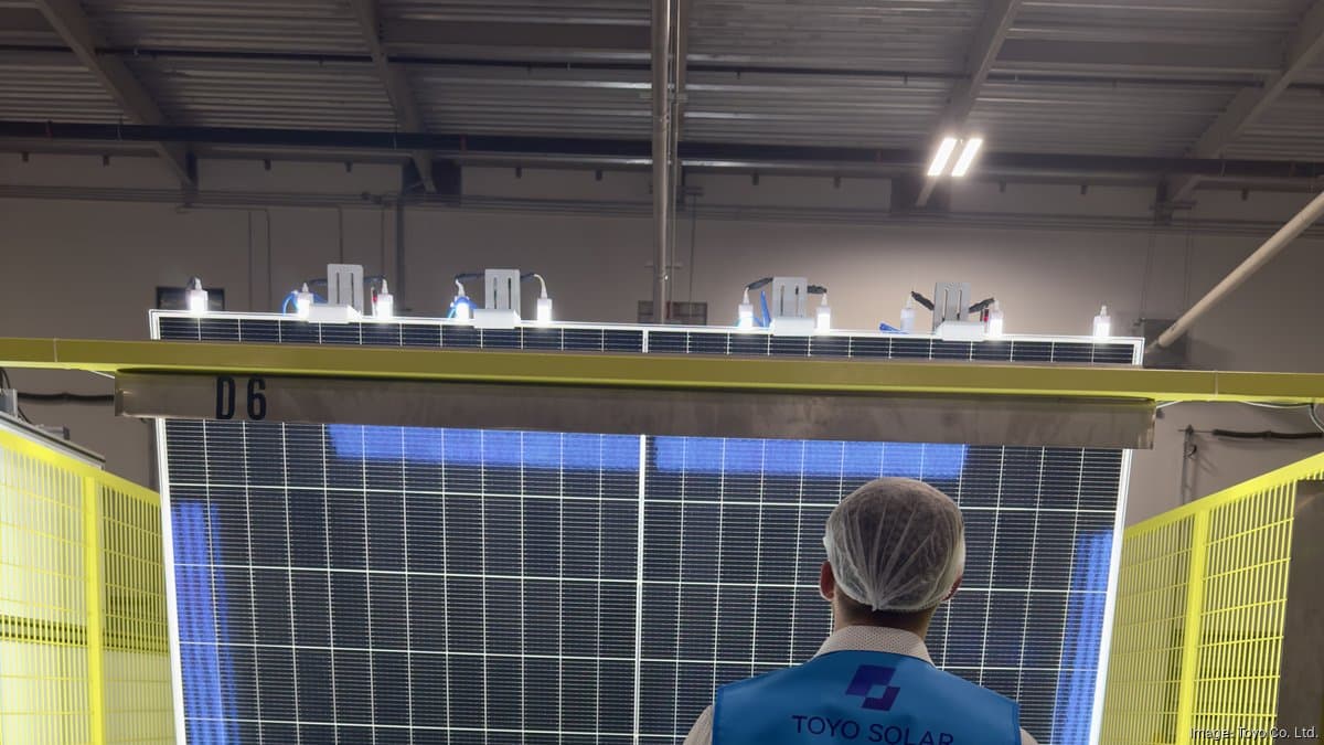 Toyo Solar Commits $357 Million to 1.5 GW HJT Cell Plant at Houston Module Factory