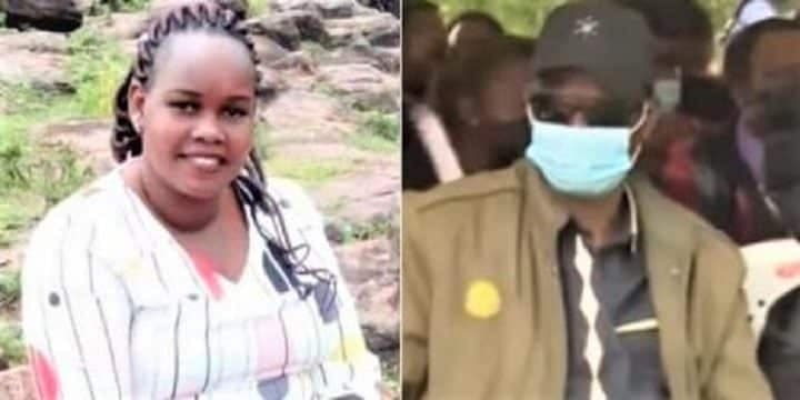 Caroline Kangogo’s husband attends her burial, decline to speak