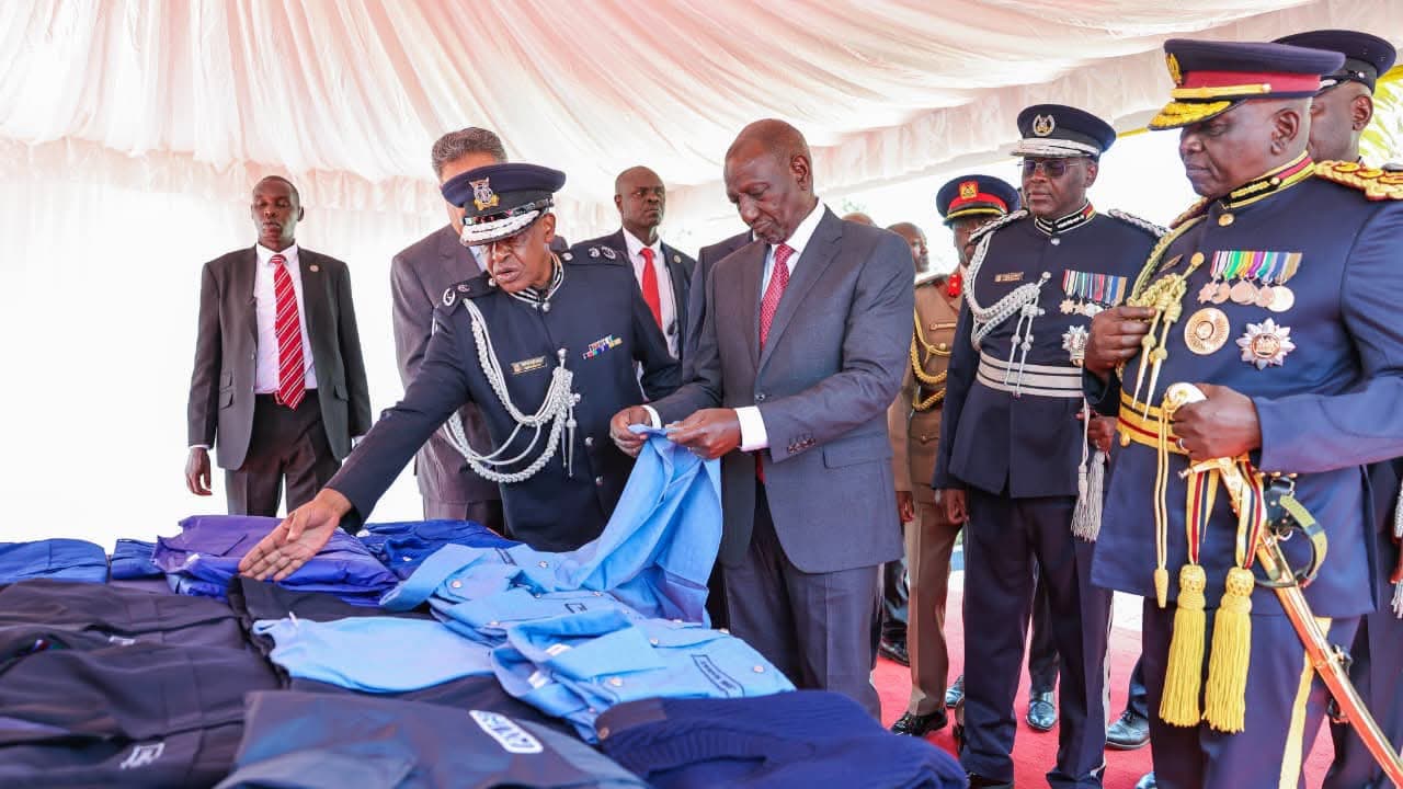 New police uniform is a product of National Police Reform Taskforce, Ruto says