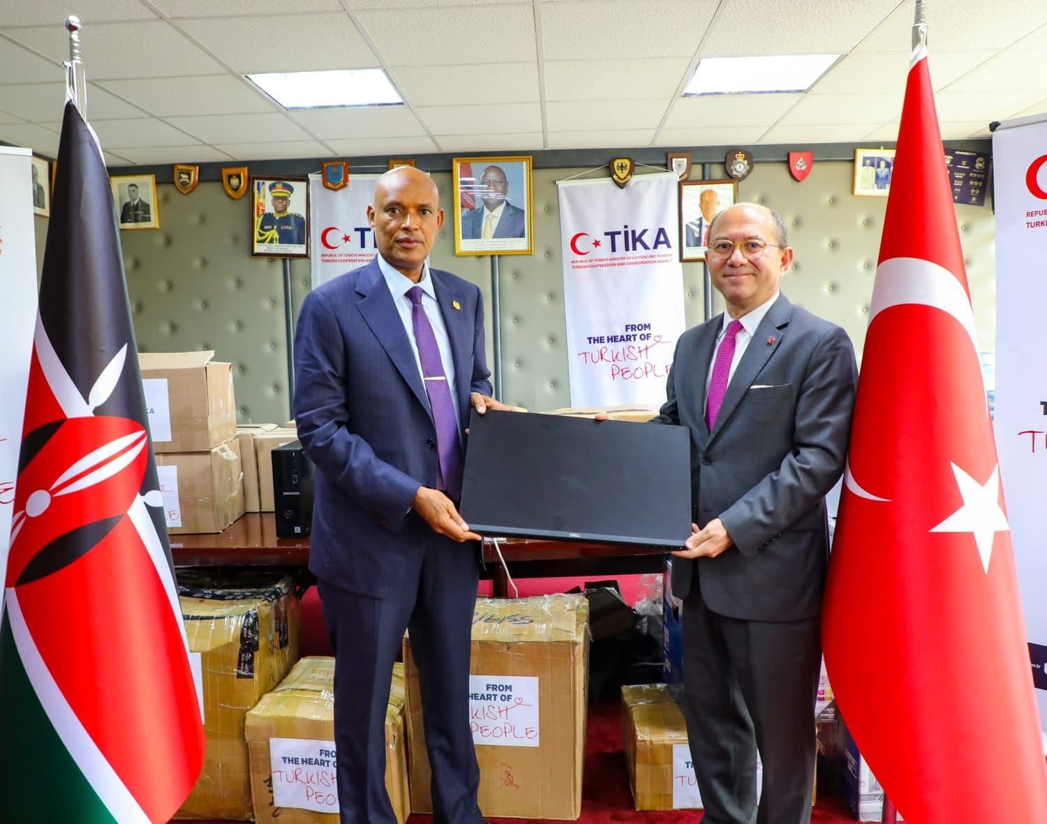 Boost in war on drug trafficking as Turkey hands over office equipment to DCI