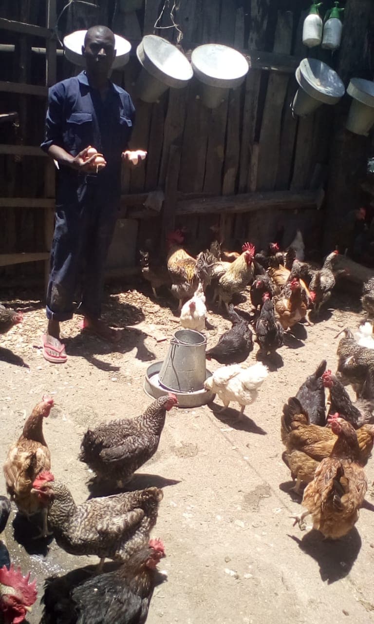 Young Nakuru security expert building a thriving poultry farming in the county