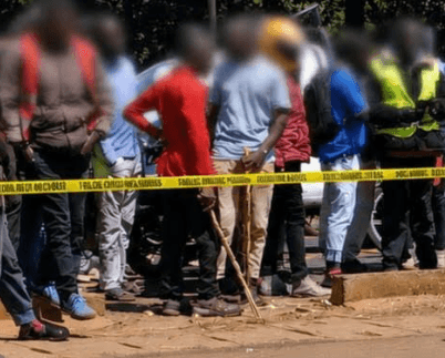Police warn against ‘mob justice’ after rider is burned