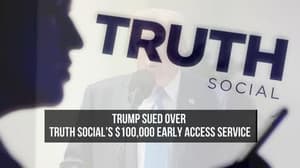 Trump sued over Truth Social’s $100,000 early access service