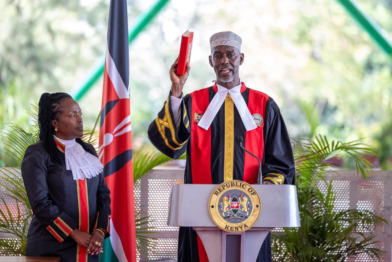 Justice Mohamed Warsame sworn in as Supreme Court Judge