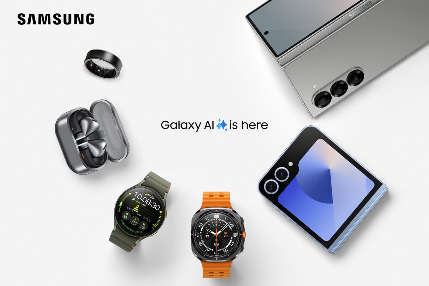 Get a discount on Samsung wearables with a purchase of Galaxy Fold or Flip 6