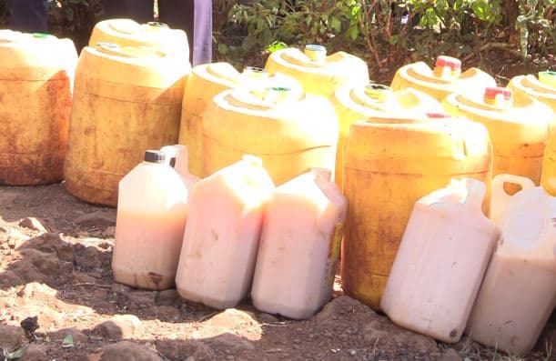 Authorities seize and destroy over 1, 000 liters of illicit brew in Embu