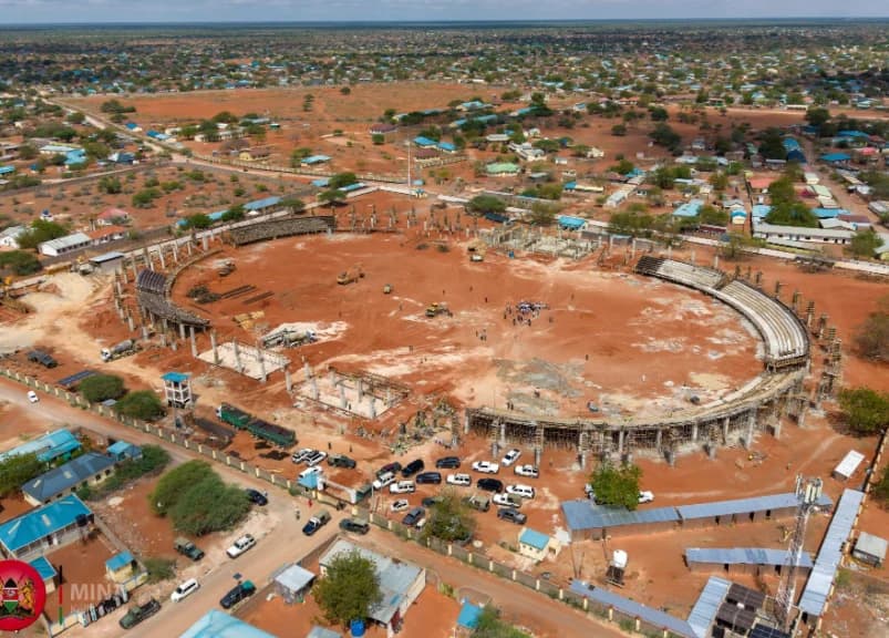 Wajir Stadium at 28% as Madaraka Day Deadline Nears