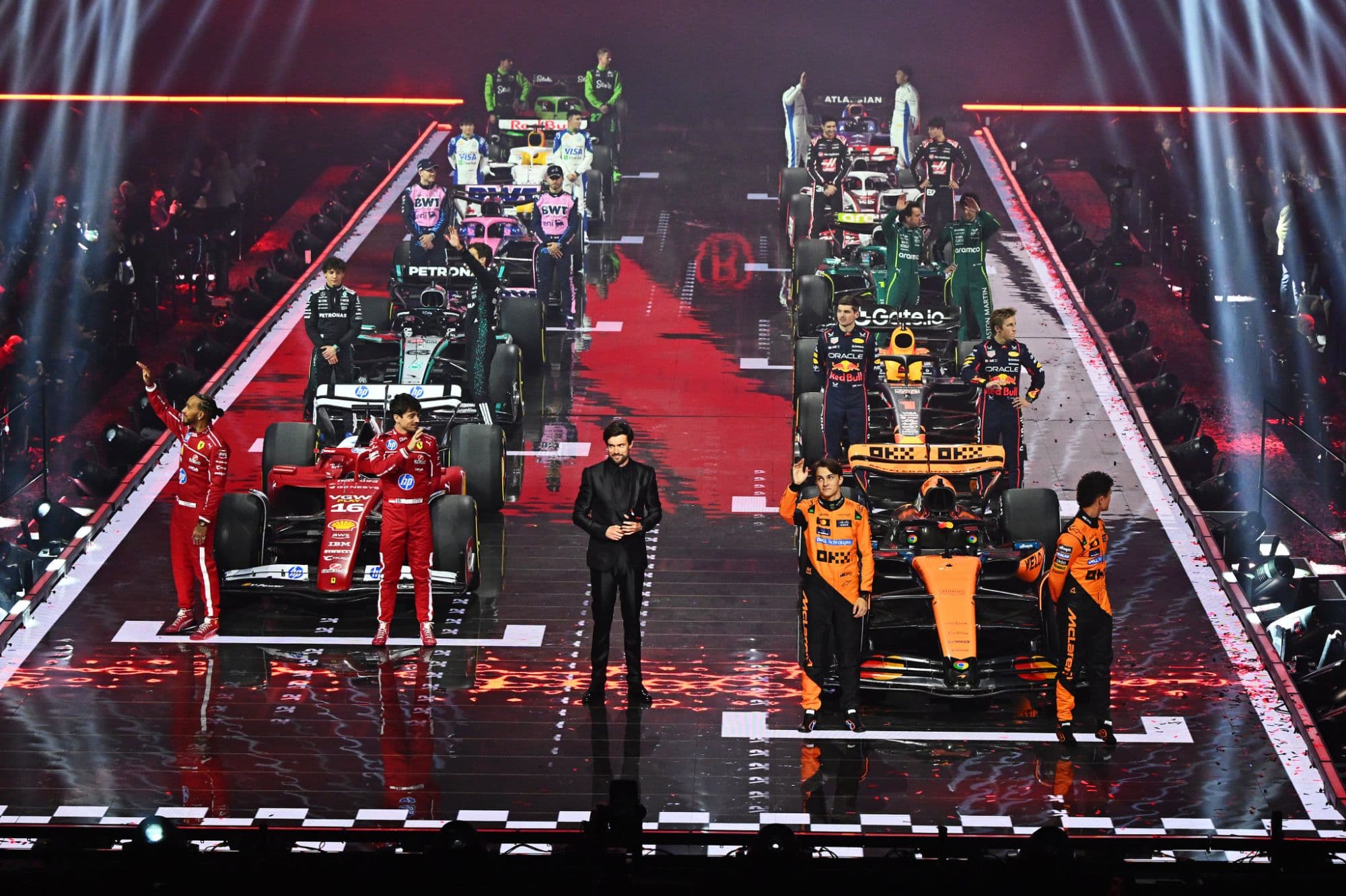 Formula 1 teams unveil their 2025 liveries at F175 at London’s O2