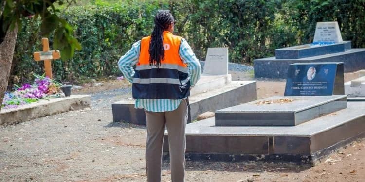 Winnie Odinga Visits Raila’s Grave for First Time in a Year, Shares Emotional Message